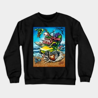 Surfite Summer by BigToe Crewneck Sweatshirt